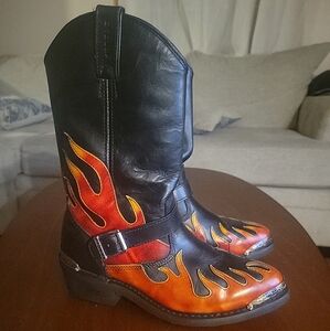 Harley Davidson flame mens boot